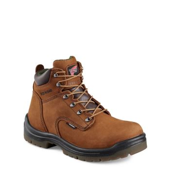 Red Wing King Toe® 6-inch Waterproof Soft Toe Mens Work Boots Brown - Style 435